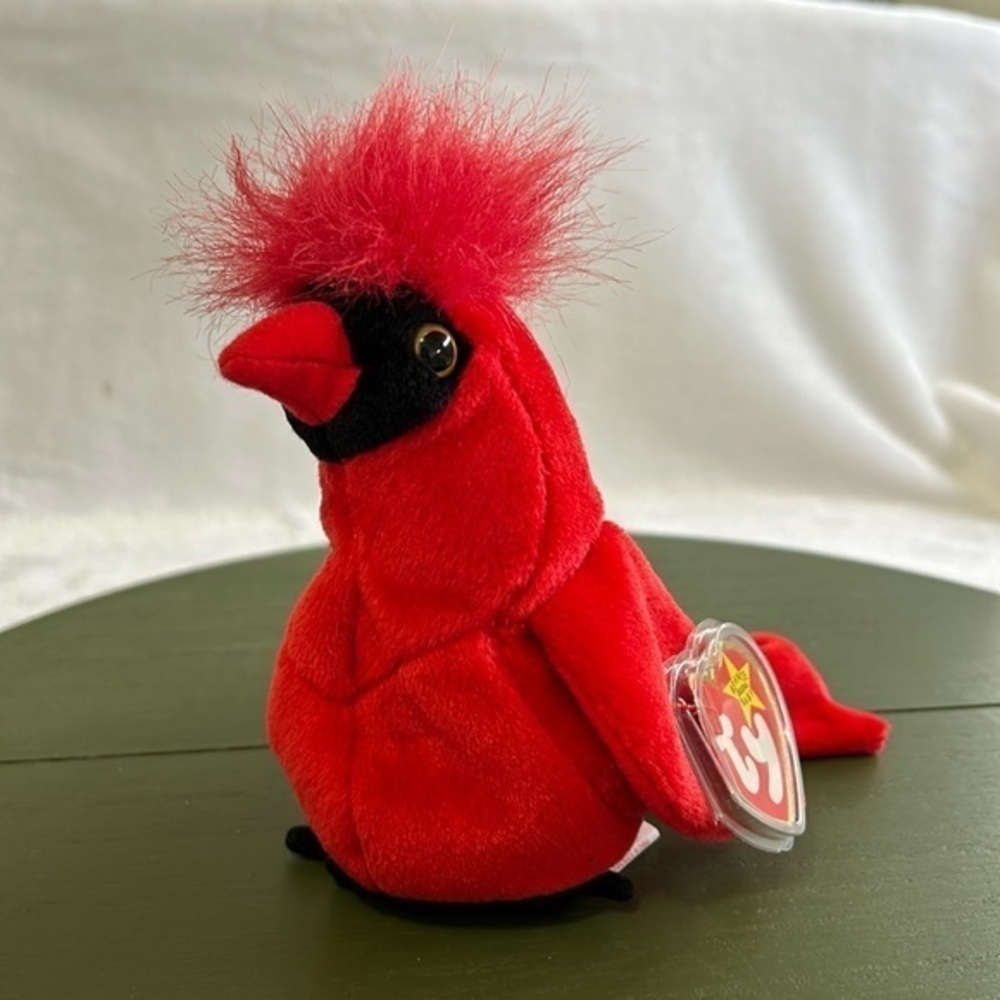 Ty‎ Beanie Baby “Mac the Cardinal” 1998 MWMT w/ Tag Protector Vintage